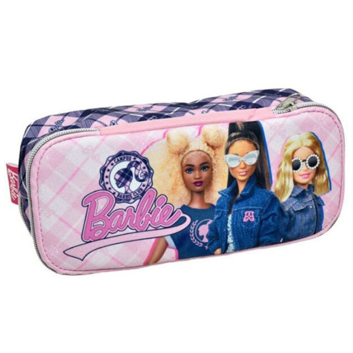 Εικόνα της Κασετίνα βαρελάκι Gim Barbie Varsity 349-87144