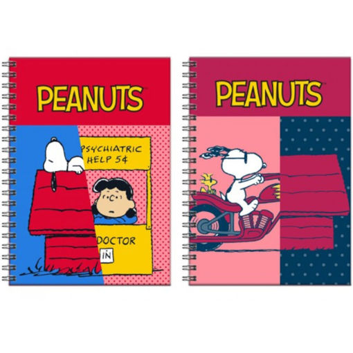 Εικόνα της Τετράδιο σπιράλ Peanuts Snoopy Α4 2θεμ. 70φ 365-07440