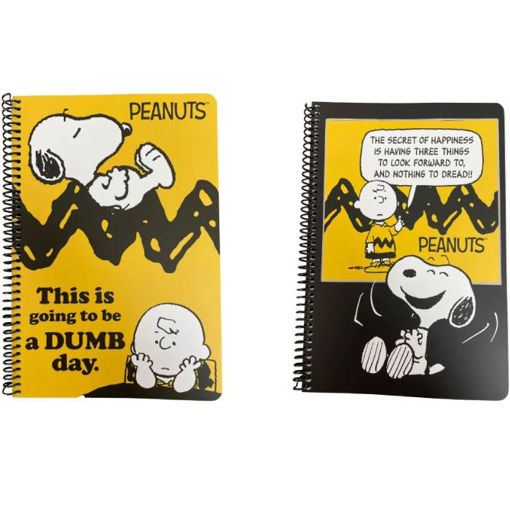 Εικόνα της Τετράδιο σπιράλ Peanuts Charlie 17x25 2θεμ. 70φ 365-06402