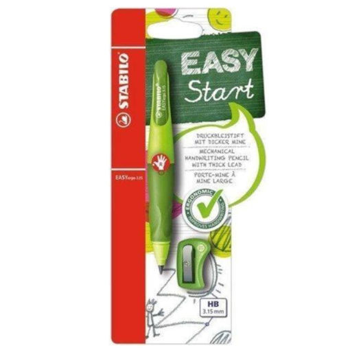 Εικόνα της Μολύβι μηχανικό με ξύστρα Easy Ergo R 3.15mm HB πράσινο Stabilo