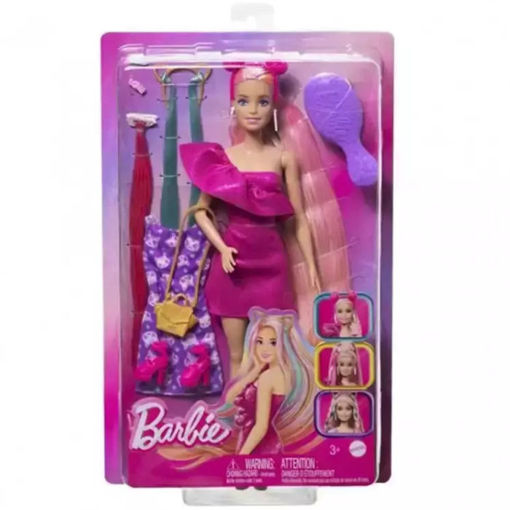 Εικόνα της Barbie Mattel Πολύχρωμα μαλλιά JDC85