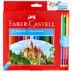 Εικόνα της Ξυλομπογιές Faber Castell 24τμχ. +3/χρώματα και ξύστρα 110324