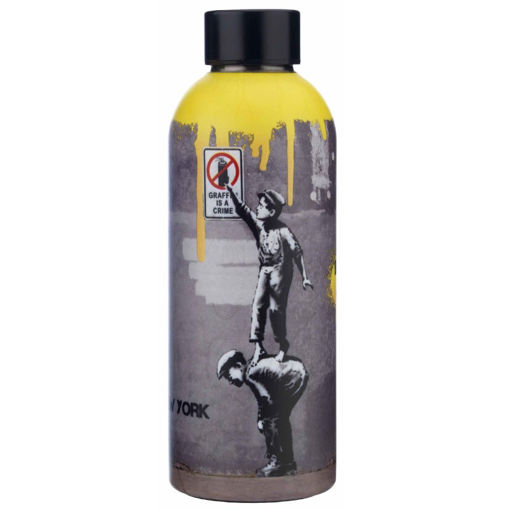 Εικόνα της Θερμός ανοξείδωτος Banksy΄s Graffiti The Bomber Flowers YBK27275 500ml.