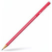 Εικόνα της Μολύβι Faber Castell Grip sparkle metallic Cane red Β 118240