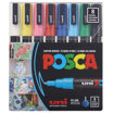 Εικόνα της Μαρκαδόροι Posca PC-3M 8τμχ. Uni