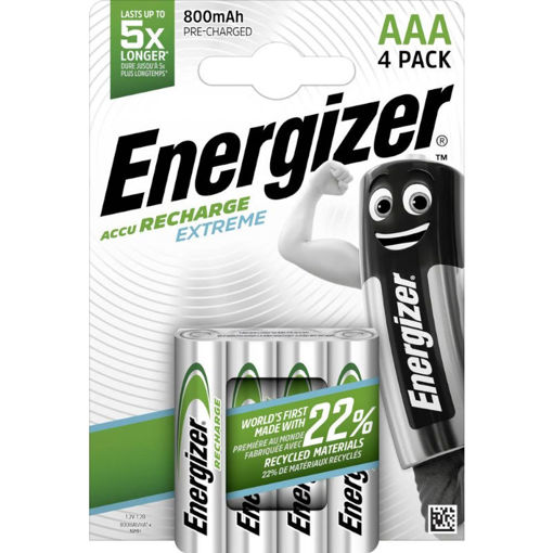 Εικόνα της Μπαταρίες Energizer 800mAh ΑΑA 4τμχ. επαναφορτιζόμενες 4609613