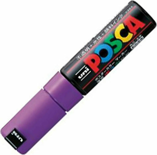 Εικόνα της Μαρκαδόρος Posca PC-8K Violet Uni-Ball