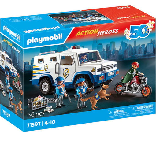 Picture of Playmobil Action Heroes Όχημα χρηματοαποστολής 71597