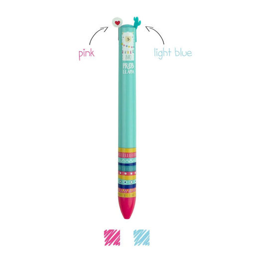 Εικόνα της Στυλό Ballpoint Legami two-colour click & clack  Llama 1.0mm VCLICK0022