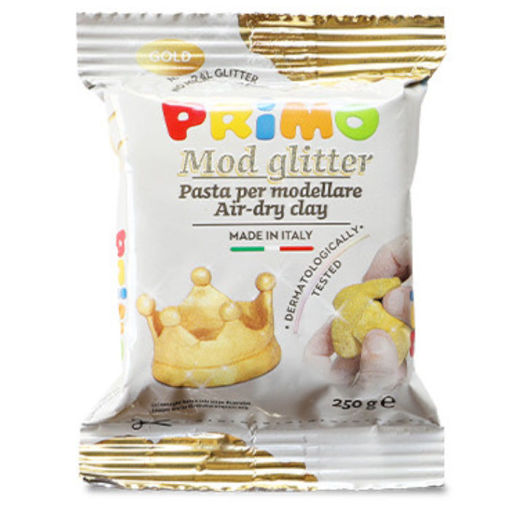 Εικόνα της Πηλός Primo Glitter Χρυσός 250gr