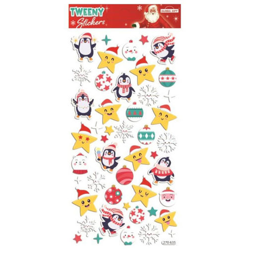 Εικόνα της Αυτοκόλλητα tweeny Christmas stickers 9x17.5cm Gift 270635