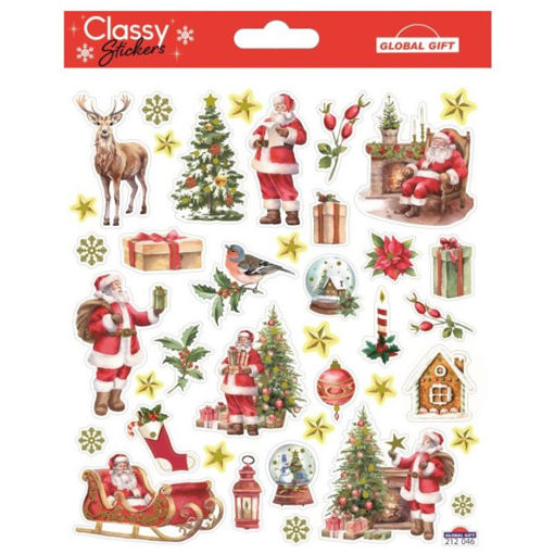 Εικόνα της Αυτοκόλλητα tweeny Christmas stickers 15x17cm 212046