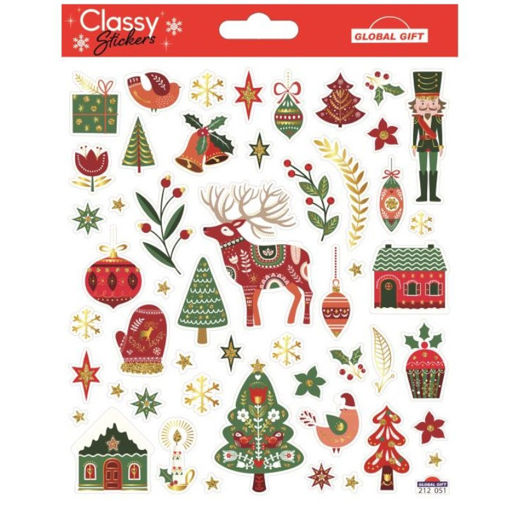 Εικόνα της Αυτοκόλλητα tweeny Christmas stickers 15x17cm 212051