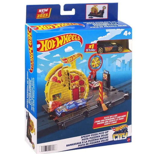 Picture of Hot Wheels City Mattel Μίνι Πίστες Speedy Pizza Pick-Up HKX44