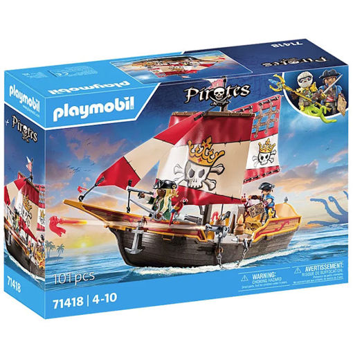 Picture of Playmobil Pirates: Πειρατική Γαλέρα Ο Βασιλιάς των Πειρατών 71418