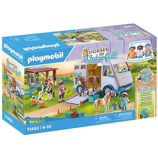 Picture of Playmobil Horses of Waterfall Μαθήματα Ιππασίας με όχημα μεταφοράς αλόγων 71493